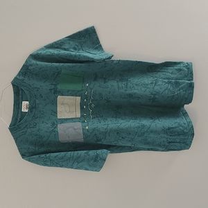 VTG 90s Arizona Lizard Ram Sheep Rock Carving Short Sleeve Tee Size L